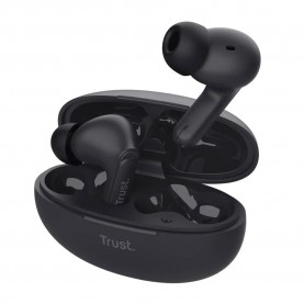 слушалки,слушалки,trust,25296,tws,wireless,earphones,black,(black)