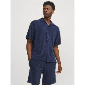 риза,с,къс,ръкав,мъжки,ризи,jack,&,jones,bla,terry,short,sleeve,shirt,blue