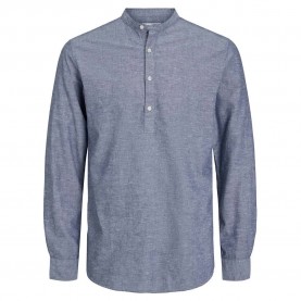 риза,с,дълъг,ръкав,мъжки,ризи,jack,&,jones,blend,long,sleeve,shirt,grey,(faded,denim)