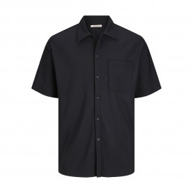 риза,с,къс,ръкав,мъжки,ризи,jack,&,jones,mykonos,plisse,short,sleeve,shirt,black