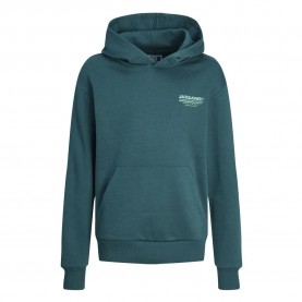 суичър,детски,блузи,jack,&,jones,olive,hoodie,green,(deep,teal,print,jack&jones,loose,fit)