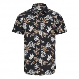 риза,с,къс,ръкав,мъжки,ризи,jack,&,jones,oshua,floral,short,sleeve,shirt,multicolor,(black)