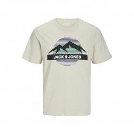 Тениска Jack & jones Peak short sleeve T-shirt - Grey (Moonbeam) тениска,мъжки,тениски,дамски,тениски,jack,&,jones,peak,short,sleeve,t,shirt,grey,(moonbeam)