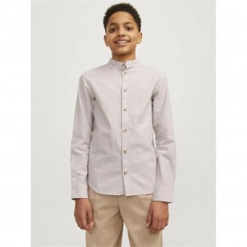 риза,с,дълъг,ръкав,детски,ризи,jack,&,jones,summer,long,sleeve,shirt,crockery,(beige)
