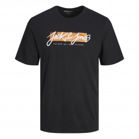 Тениска Jack & jones Tiley short sleeve T-shirt - Black (Black) тениска,мъжки,тениски,дамски,тениски,jack,&,jones,tiley,short,sleeve,t,shirt,black,(black)