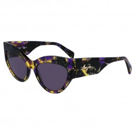 слънчеви,очила,слънчеви,очила,liu·jo,787s,sunglasses,textured,black,yellow,purple,(golden)