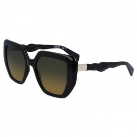 слънчеви,очила,слънчеви,очила,liu·jo,788s,sunglasses,black,(golden)
