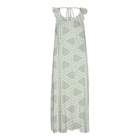 рокля,дамски,поли,и,рокли,vero,moda,easy,joy,frill,sleeveless,long,dress,green,(hedge,green,aop,sina)