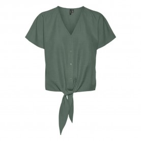 дамски,блузи,дамски,ризи,vero,moda,melony,short,sleeve,blouse,green,(laurel,wreath)