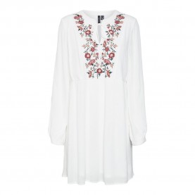 рокля,дамски,поли,и,рокли,vero,moda,mina,emb,long,sleeve,short,dress,white
