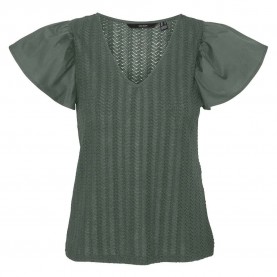 дамски,блузи,дамски,ризи,vero,moda,naja,short,sleeve,blouse,green,(laurel,wreath)