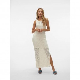 Рокля Vero moda Riviera sleeveless long dress - Beige (Birch) рокля,дамски,поли,и,рокли,vero,moda,riviera,sleeveless,long,dress,beige,(birch)
