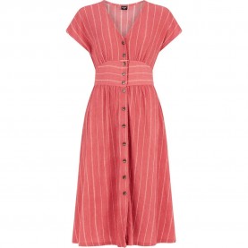 рокля,дамски,поли,и,рокли,protest,gilly,short,sleeve,midi,dress,smooth,pink,(pink)