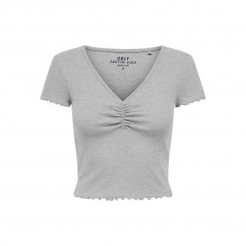 фланелка,с,къс,ръкав,дамски,топове,only,betty,short,sleeve,top,grey,(light,grey,melange)