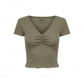 фланелка,с,къс,ръкав,дамски,топове,only,betty,short,sleeve,top,mermaid,(green)