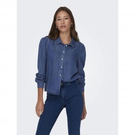 риза,с,дълъг,ръкав,дамски,блузи,дамски,ризи,only,billie,long,sleeve,shirt,blue,(medium,blue,denim)
