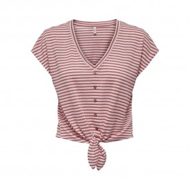 тениска,дамски,тениски,only,cannes,short,sleeve,v,neck,t,shirt,rose,of,sharon,stripes,cloud,dancer,+,silver,(pink)