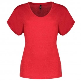 тениска,дамски,тениски,only,harrie,life,short,sleeve,t,shirt,viva,magenta,detail,gold,metallic,fibers,(red)