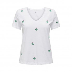 тениска,дамски,тениски,only,ketty,life,short,sleeve,t,shirt,bright,white,aop,cactus,(white)