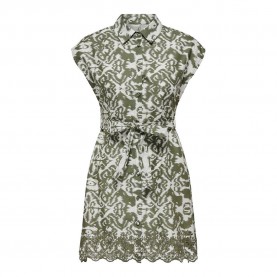 рокля,дамски,поли,и,рокли,only,lou,life,emb,short,sleeve,short,dress,green