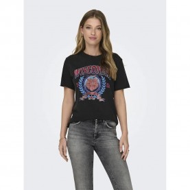 тениска,дамски,тениски,only,lucy,reg,short,sleeve,t,shirt,black,(black,print,wisconsin,tiger)