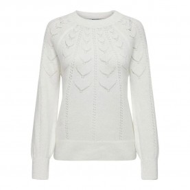 блуза,дамски,пуловери,дамски,плетени,дрехи,only,mikani,sweater,white,(cloud,dancer)