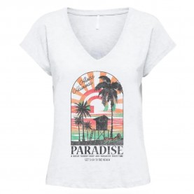 тениска,дамски,тениски,only,mila,life,short,sleeve,v,neck,t,shirt,cloud,dancer,print,paradise,(white)