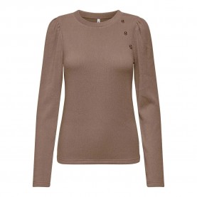 блуза,дамски,пуловери,дамски,плетени,дрехи,only,nanna,sweater,brown,(caribou)