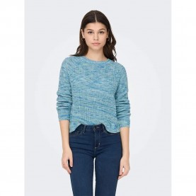 блуза,дамски,пуловери,дамски,плетени,дрехи,only,nina,sweater,blue,(mist,green,detail,multi,twist)