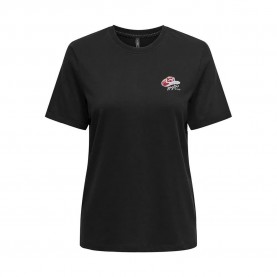 тениска,дамски,тениски,only,west,life,short,sleeve,t,shirt,black,(black,detail,emb,hat)