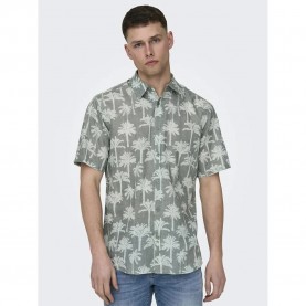 риза,с,къс,ръкав,мъжки,ризи,only,&,sons,bronx,reg,short,sleeve,shirt,dark,forest,(green)