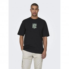 тениска,мъжки,тениски,only,&,sons,kenny,rlx,text,short,sleeve,t,shirt,black