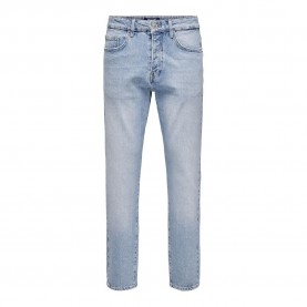 дънки,мъжки,панталони,only,&,sons,yoke,lb,9684,dot,tapered,fit,jeans,blue