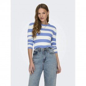 блуза,дамски,пуловери,дамски,плетени,дрехи,jdy,plum,sweater,blue,(cornflower,blue,stripes,cloud,dancer)