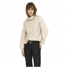 блуза,дамски,пуловери,дамски,плетени,дрехи,jdy,silja,high,neck,sweater,beige,(oatmeal,detail,melange)