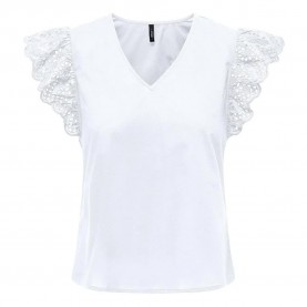 тениска,дамски,тениски,only,lou,life,sleeveless,v,neck,t,shirt,white,(bright,white)