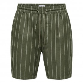 къси,панталони,мъжки,панталони,only,&,sons,tel,stripe,0139,shorts,green,(olive,night)