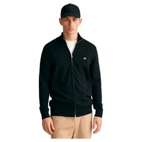 блуза,мъжки,пуловери,gant,casual,full,zip,sweater,black