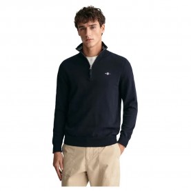 блуза,мъжки,пуловери,gant,classic,half,zip,sweater,blue