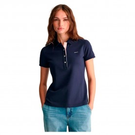 дамски,блузи,с,яка,gant,contrast,collar,short,sleeve,polo,blue