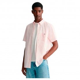 риза,с,къс,ръкав,мъжки,ризи,gant,poplin,gingham,short,sleeve,shirt,pink,(light,pink)