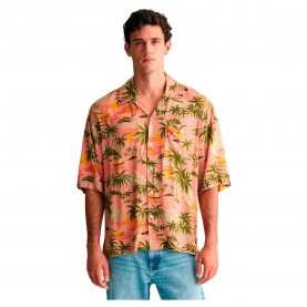 риза,с,къс,ръкав,мъжки,ризи,gant,rel,viscose,hawaii,print,short,sleeve,shirt,multicolor