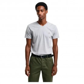 тениска,мъжки,тениски,gant,shield,short,sleeve,v,neck,t,shirt,grey,(grey,melange)