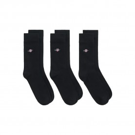 чорапи,мъжки,чорапи,gant,shield,socks,3,pairs,black,(ebony,black)