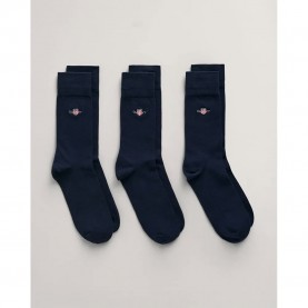 чорапи,мъжки,чорапи,gant,shield,socks,3,pairs,evening,blue,(blue)