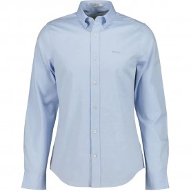 риза,с,дълъг,ръкав,мъжки,ризи,gant,slim,pinpoint,oxford,long,sleeve,shirt,light,blue,(blue)