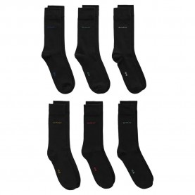 чорапи,мъжки,чорапи,gant,soft,socks,6,pairs,black