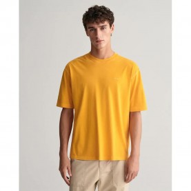 тениска,мъжки,тениски,gant,sunfaded,short,sleeve,t,shirt,yellow,(medal,yellow)