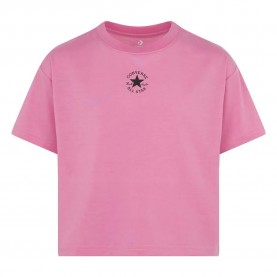 Детска тениска Converse kids Chuck Patch Boxy short sleeve T-shirt - Pink (Oops Pink) детска,тениска,мъжки,тениски,дамски,тениски,converse,kids,chuck,patch,boxy,short,sleeve,t,shirt,pink,(oops,pink)