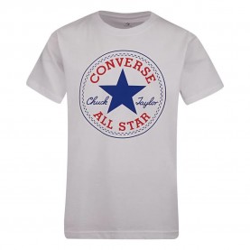 Детска тениска Converse kids Chuck Patch short sleeve T-shirt - White (White) детска,тениска,мъжки,тениски,дамски,тениски,converse,kids,chuck,patch,short,sleeve,t,shirt,white,(white)